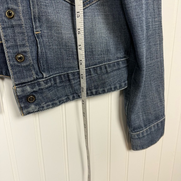 Lucky Brand Denim Jean Jacket Women's Size Medium Trucker Medium Blue Wash EUC - Picture 5 of 12
